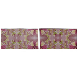 オリーブとブルゴーニュを備えたリバーシブル枕ケース 枕カバー