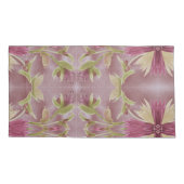 オリーブとブルゴーニュを備えたリバーシブル枕ケース 枕カバー (裏面-左)