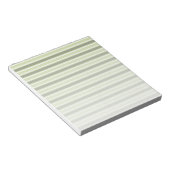 オリーブとホワイトキャンディストライプー ノートパッド (アングル)
