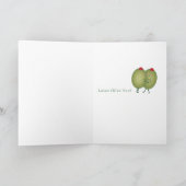 オリーブとマルティーニのバレンタインデーのカード サンキューカード (内部)