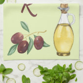 オリーブと油 キッチンタオル (折り畳み)