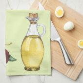 オリーブと油 キッチンタオル (四つ折り)
