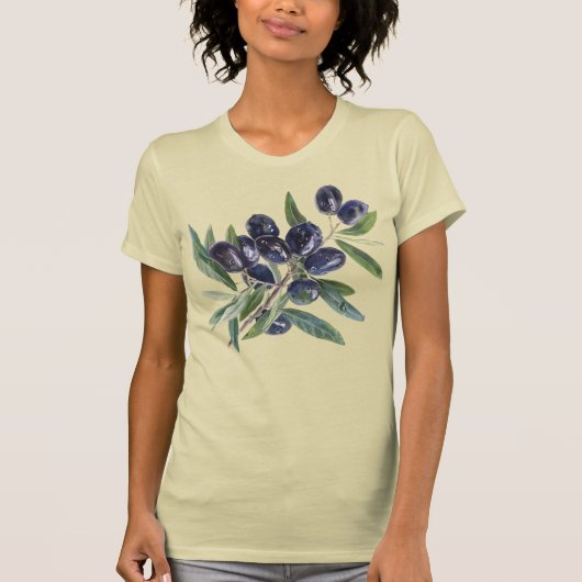オリーブと葉のTシャツ Tシャツ (正面)