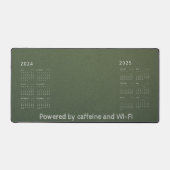 オリーブのカスタマイズ可能なデスクマットと中年カレンダー デスクマット (正面)