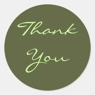 オリーブのステッカー ラウンドシール