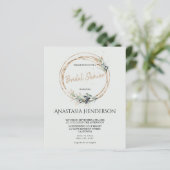 オリーブのスパイス – ブライダルシャワー。招待状 (スタンド正面)