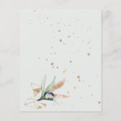 オリーブのスパイス – ブライダルシャワー。招待状 (裏面)