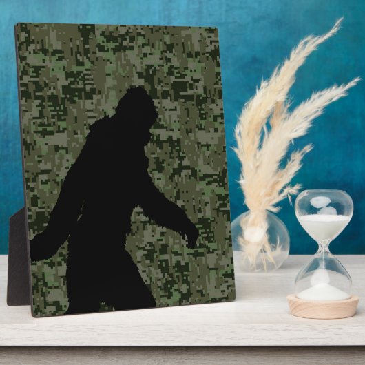 オリーブのデジタルカモフラージュのために行ったスクアチン フォトプラーク (側面)