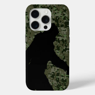 オリーブのデジタルカモフラージュのために行ったスクアチン iPhone 15 PROケース