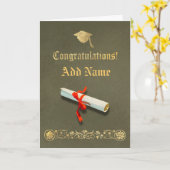 オリーブの卒業カード カード (黄色い花)