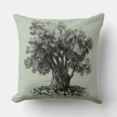 オリーブの古木 クッション (正面)