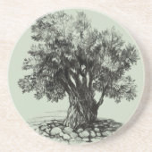 オリーブの古木 コースター (正面)