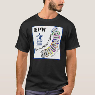 オリーブの名誉のくずEPW -暗い服装 Tシャツ