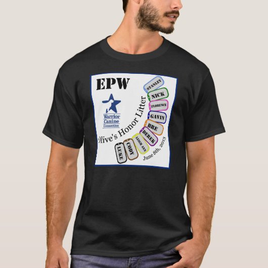 オリーブの名誉のくずEPW -暗い服装 Tシャツ (正面)
