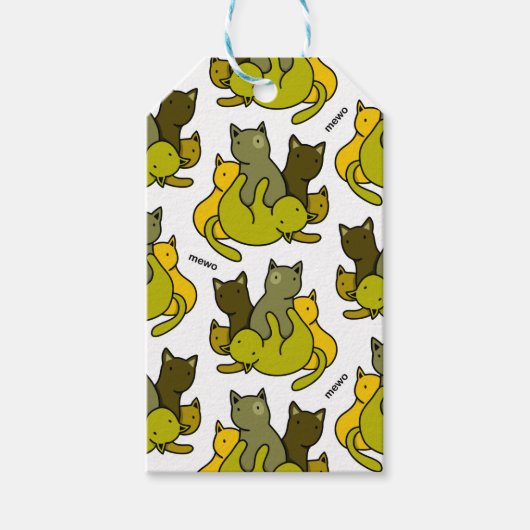 オリーブの子猫 ギフトタグ (正面)