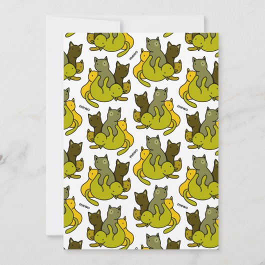 オリーブの子猫 サンキューカード (正面)