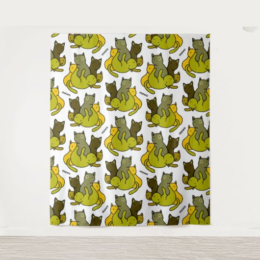 オリーブの子猫 タペストリー (正面)