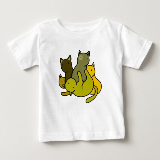 オリーブの子猫 ベビーTシャツ (正面)