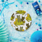 オリーブの子猫 ペーパープレート (パーティー)