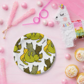 オリーブの子猫 ペーパープレート (パーティー)