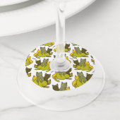 オリーブの子猫 ワイングラスタグ (クローズアップ)