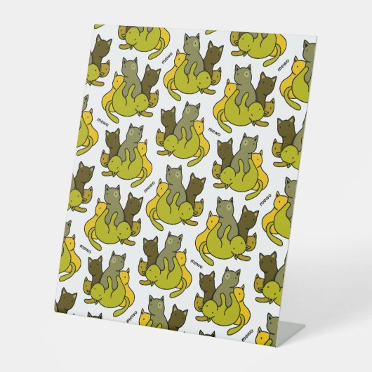 オリーブの子猫 台座サイン (正面)