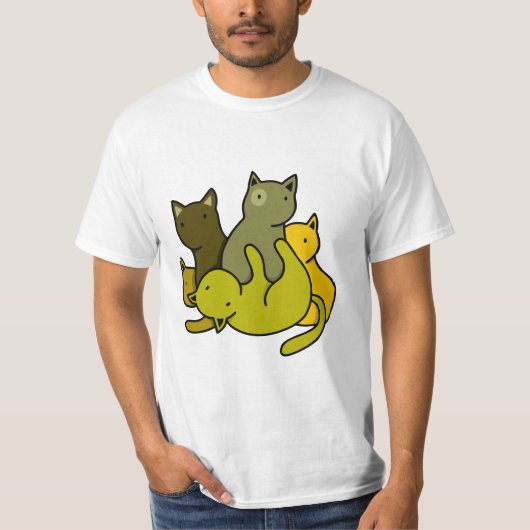 オリーブの子猫 Tシャツ (正面)