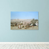 オリーブの山からのエルサレム | 1880 キャンバスプリント (インサイチュ (ウッドフロア))