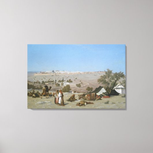 オリーブの山からのエルサレム | 1880 キャンバスプリント (正面)