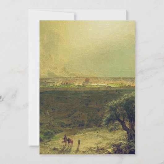 オリーブの山から見たエルサレム 招待状 (正面)