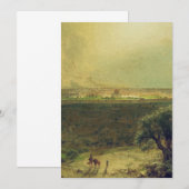 オリーブの山から見たエルサレム 招待状 (正面/裏面)