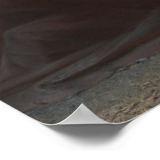 オリーブの山の上のキリスト（あなたがたは行われる！） ポスター (角)