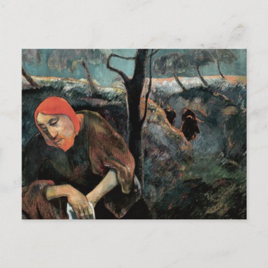 オリーブの山の上のキリストPaul Gauguin Post ポストカード (正面)