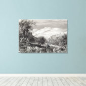 オリーブの山,山Zionから キャンバスプリント (インサイチュ (ウッドフロア))