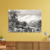 オリーブの山,山Zionから キャンバスプリント (インサイチュ (リビング))