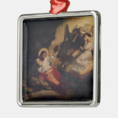 オリーブの庭、1827年のキリスト メタルオーナメント (左)