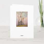 オリーブの木こんにちは カード (裏面)