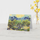 オリーブの木とアルピルズbyビンセント・ヴァン・ゴッホ カード (黄色い花)