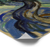 オリーブの木とアルピルズbyビンセント・ヴァン・ゴッホ ポスター (角)