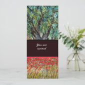 オリーブの木とポピー畑, 白 招待状 (スタンド正面)