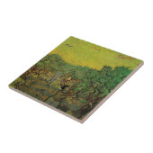 オリーブの木と収穫する人物、ヴィンセント・ヴァン・ゴッホ タイル (側面)