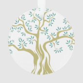 オリーブの木のスケッチ オーナメント (裏面)