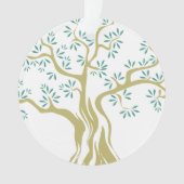 オリーブの木のスケッチ オーナメント (正面)