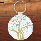 オリーブの木のスケッチ キーホルダー (正面)