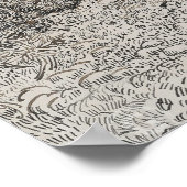 オリーブの木のスケッチ ポスター (角)