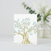 オリーブの木のスケッチ ポストカード (スタンド正面)