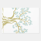 オリーブの木のスケッチ ラッピングペーパーシート (正面3)