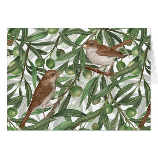 オリーブの木のナイチンゲール (正面横)