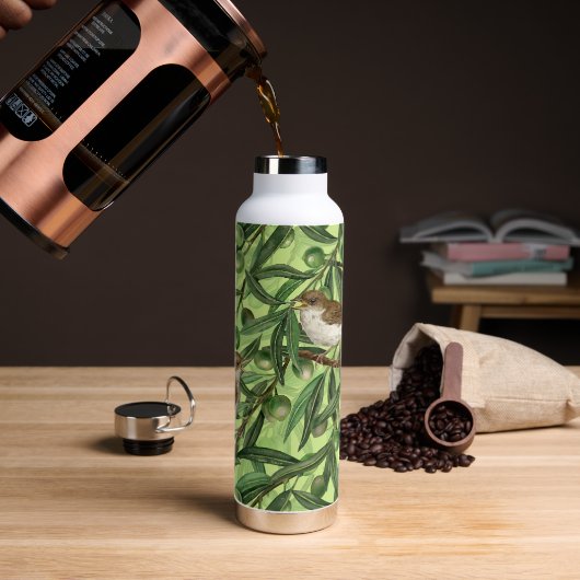 オリーブの木のナイチンゲール2 ウォーターボトル (コーヒー)
