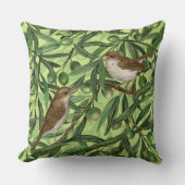 オリーブの木のナイチンゲール2 クッション (正面)